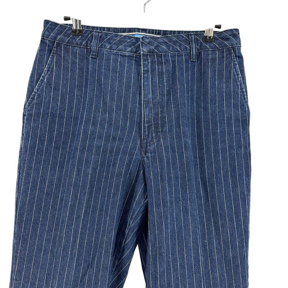 VINTAGE 2000 Tommy Hilfiger Women's Denim Pinstripe High Rise Straight Leg Jean - Picture 5 of 10